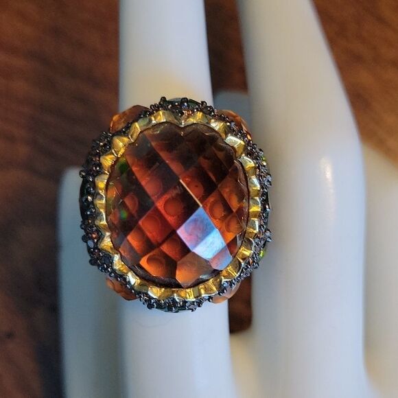 Cocktail ring Sz 7 - Picture 3 of 8